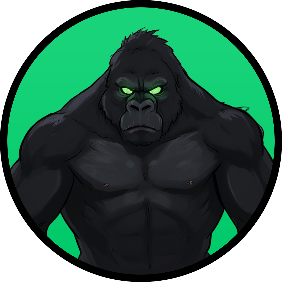 Gorilla Abstract Mascot